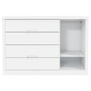 Ver imagem 5 de Quarto de Bebê 2 Portas Tutto New com Berço Multifuncional Formare Branco Acetinado e Colchão - Mati