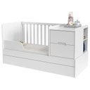 Ver imagem 7 de Quarto de Bebê 2 Portas Tutto New com Berço Multifuncional Formare Branco Acetinado e Colchão - Mati
