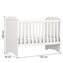 Ver imagem 5 de Berço Americano Carolina Baby Mini Cama 3 em 1 para Quarto Bebê Helena Branco
