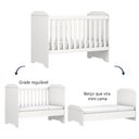 Ver imagem 3 de Berço Americano Carolina Baby Mini Cama 3 em 1 para Quarto Bebê Helena Branco
