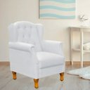 Ver imagem 2 de Poltrona Decorativa Para Sala de Estar Yara Corino Branco - Lyam Decor