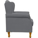 Ver imagem 6 de Poltrona Decorativa Para Sala de Estar Yara Corino Cinza - Lyam Decor