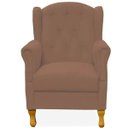 Ver imagem 3 de Poltrona Decorativa para Sala de Estar Yara Corino Camel - Lyam Decor