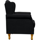 Ver imagem 6 de Poltrona Decorativa Para Sala de Estar Yara Corino Preto - Lyam Decor