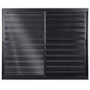 Ver imagem 2 de Janela Veneziana de Alumínio 3 Folhas Móveis 120x150cm Preto Allo Esquadrias