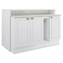 Ver imagem 1 de Bancada e Balcao Gourmet 146 Cm Ce818 Americana Branco Calcare Henn