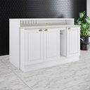 Ver imagem 2 de Bancada e Balcao Gourmet 146 Cm Ce818 Americana Branco Calcare Henn
