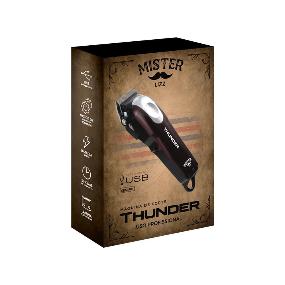 Máquina de Corte Profissional Thunder - Mister Lizz - 4