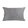 Capa para Almofada Drapeada Line em Veludo Retangular Cinza Claro - 1