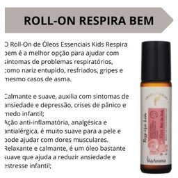 Kit 5 Rollon Blend Kids de Óleos Essenciais 10ml Via Aroma - 3