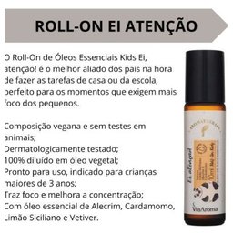 Kit 5 Rollon Blend Kids de Óleos Essenciais 10ml Via Aroma - 5