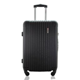 Mala de Viagem Média 23kg Despachada Rígida Rodas 360º Cadeado de Segredo Gladiador A2m:preto - 1