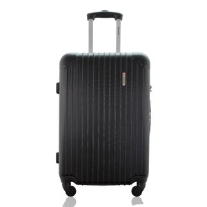 Mala de Viagem Média 23kg Despachada Rígida Rodas 360º Cadeado de Segredo Gladiador A2m:preto