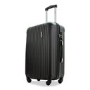 Ver imagem 2 de Mala de Viagem Média 23kg Despachada Rígida Rodas 360º Cadeado de Segredo Gladiador A2m:preto