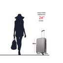 Ver imagem 5 de Mala de Viagem Média 23kg Despachada Rígida Rodas 360º Cadeado de Segredo Gladiador A2m:preto