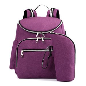 Mochila Maternidade Usb+porta Mamadeira+trocador:LILAS