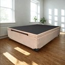 Ver imagem 1 de Cama Box Baú Casal Suede Luxo - Gs Kamas - Acabamento Reforçado, Amplo Espaço (bege)