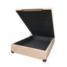 Cama Box Baú Casal Suede Luxo - Gs Kamas - Acabamento Reforçado, Amplo Espaço (bege) - 2
