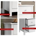 Ver mais imagens de Berço Multifuncional 3x1+ Cômoda Ditália 3 Gavetas Bbi-51 Dm-219