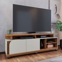 Ver imagem 1 de Rack para Tv até 75 Polegadas Boss 2 Portas Freijó/off White 1800 - Pnr Móveis