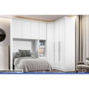 Ver mais imagens de Guarda Roupa Closet Casal de Canto Obliquo Rizon/Linea c/ 1 Porta Neve - Novo Horizonte