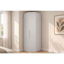 Ver imagem 1 de Guarda Roupa Closet Casal de Canto Obliquo Rizon/Linea c/ 1 Porta Neve - Novo Horizonte