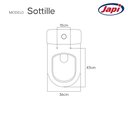 Ver imagem 3 de Tampa de Vaso Sanitario Poliester Sottile Branco para Bacia Japi