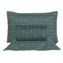 Ver imagem 2 de Cobre Leito Lótus Queen 3 Peças Matelado Verde
