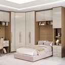 Ver imagem 3 de Guarda Roupas Modulado 2 Portas 629mm com Prateleiras Setiba Plus Rimo Carvalho/off White