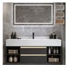 Espelho 100 X 80 Cm C/ Desembaçador Led 3 Cores Botão Touch 1,00 X 0,80 Multifuncional Decorativo - 2