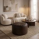 Ver imagem 7 de Puff Decorativo Eron 73x73 cm Pes Fixos Courino Tcs 721 Moll