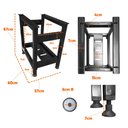 Ver imagem 3 de Cavalete de Apoio Linha Prime em Aço Inox Pce060 60cm - Venâncio 33707