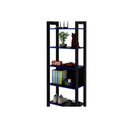 Ver imagem 3 de Estante Livreiro Solteiro Me4166 C/ 5 Prateleiras Preto/vermelho - Tecno Mobili