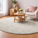 Ver imagem 1 de Tapete Redondo Milano Soft Cinza Antiderrapante:2,00