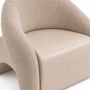 Ver imagem 6 de Poltrona Decorativa Confortável Pé Palitos:Linho Bege