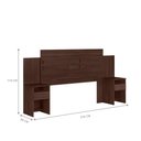 Ver imagem 5 de Conjunto Guarda Roupa 6 Portas e Cabeceira Serena Cafe Touch