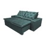 Sofá Retratil Premium 150m em Suede Reclinável e com 2 Módulos Milão Verde - 6