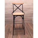 Ver imagem 2 de Banqueta Alta Fixa Encosto em X