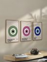 Ver imagem 1 de Kit 3 Quadros Decorativos Boho Olho Grego Boas Energias