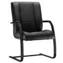 Ver imagem 2 de Kit 2 Cadeiras de Escritório Fixa Preto Executiva New Onix Couro Ecológico Preto - Lyam Decor
