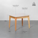Ver imagem 2 de Mesa Infantil Cissa Natural e Branco - 68CMX52CM Abra Cadabra