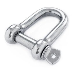 Manilha Inox Reta Curta com Pino Rosca 12mm - 2