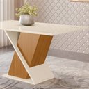 Ver imagem 3 de Mesa de Jantar Retangular 160cm 6 Lugares Solus Nature/off White - Henn