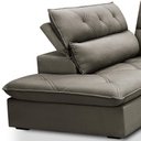 Ver imagem 6 de Sofá 3 Lugares Retrátil Reclinável Chaise Esquerdo 258cm Bergen F04 Veludo Marrom Claro - Lyam
