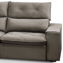 Ver imagem 7 de Sofá 3 Lugares Retrátil Reclinável Chaise Esquerdo 258cm Bergen F04 Veludo Marrom Claro - Lyam