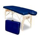 Ver imagem 1 de Maca Portátil Profissional 65cm C/regulagem de Altura - 350kg - Barelle Azul-escuro