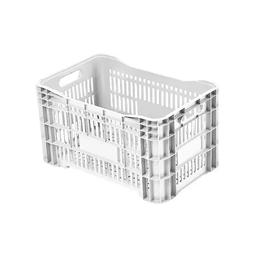 Caixa Vazada Hortfruit Alta 50l Branco Pp Dmt Cp31 Tas D.m.t - 1