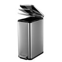 Ver imagem 2 de Takywep Lixeira 13 Gal Aço Inox Prata com Pedal e Fechamento Suave