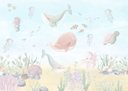 Ver imagem 2 de Papel de Parede Tema Fundo do Mar Aquarela ( Auto Adesivo Fosco )