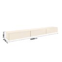 Ver imagem 4 de Rack Suspenso Dior 1,60mts Off White - Edn Moveis